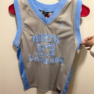 Jordan Kids' Gray and Blue North Carolina Jersey
